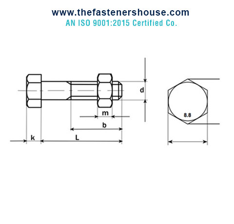 DIN 7990 Hex Bolts manufacturers exporters wholesale suppliers in India Ludhiana